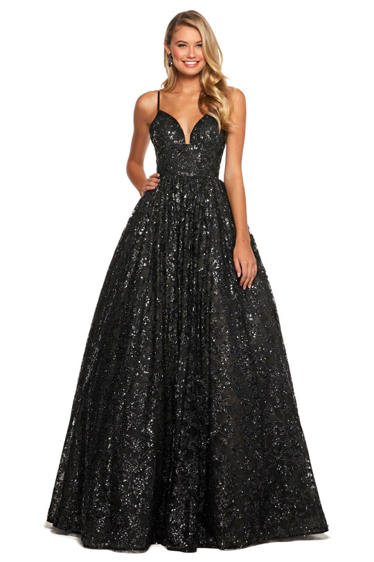 Sherri Hill - 53176 Sweetheart A-line Long Dress In Black