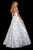 Sherri Hill - 53177 Embellished Deep V-neck Mikado Ballgown In White