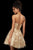 Sherri Hill - 53181 Straight Across Short Dress In Gold