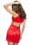 Sherri Hill - 53198 Halter Low Cutout Short Satin Dress In Red