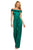 Sherri Hill - 53199 Off Shoulder Satin Jumpsuit In Green