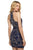 Sherri Hill - 53230 Halter Fitted Short Dress In Blue