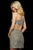 Sherri Hill - 53244 Asymmetric Neckline In Gray and Gold