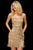 Sherri Hill - 53245 Embellished Square Short Dress In Gold