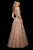 Sherri Hill - 53251 Beaded Lace Appliqued Off Shoulder Dress In Gold and Pink