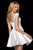 Sherri Hill - 53260 Cap Sleeves Short Dress In White