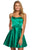 Sherri Hill - 53267 Sleek Scoop A Line Short Dress In Green