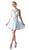 Cinderella Divine - 1009 Beaded V-neck Chiffon A-line Dress In Green