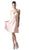 Cinderella Divine - 1009 Beaded V-neck Chiffon A-line Dress In Neutral and Orange