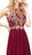 Nox Anabel - 6321 Illusion Gilded Lace Festooned A-Line Gown
