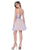 Terani Couture - Elegant Pearl Encrusted Sweetheart Neck Polyester Tea Length Dress 1611P0106A In Pink, Purple