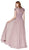 Cinderella Divine - CD0126 Beaded A-Line Evening Dress In Purple