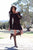 Skylar Dress with faux leather braiding