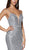 Cinderella Divine - CJ509 Plunging Sweetheart Ombre Mermaid Gown In Silver and Gray