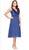 Strapless V-Neck Tea Length Dress with Jacket