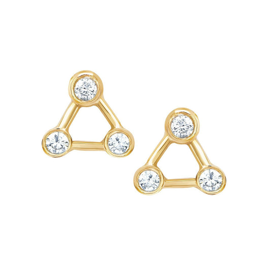 Logan Hollowell - Mini Summer Triangle Constellation Earrings
