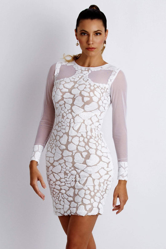 Baccio Couture - Soila Sequin White