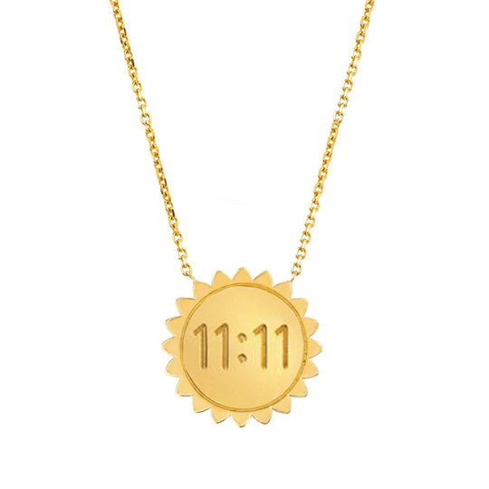 Medium 11:11 Sunshine Necklace SOLID