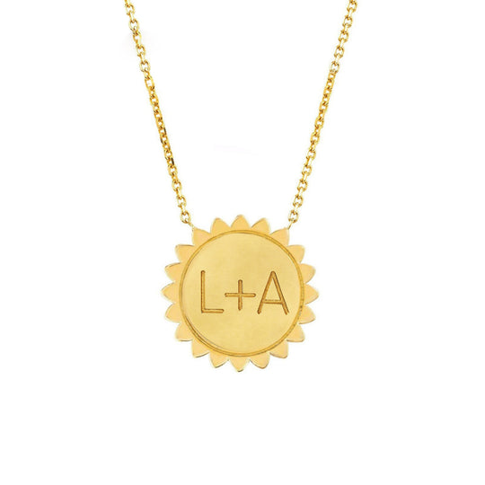 Logan Hollowell - Custom You are My Sunshine Medium Necklace SOLID