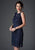 Soulmates - 1612 Soutache Sheath Dress in Blue