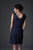 Soulmates - 1612 Soutache Sheath Dress in Blue
