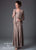 1602 Embroidered Circle Skirt Three Piece Gown