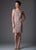 Soulmates - 1612 Soutache Sheath Dress Nude