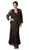 Soulmates - D9122 Flower Lace Crochet Three Pieces Evening Gown in Brown