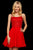 Sherri Hill - 53113 Beaded Scoop Short Dress In Red