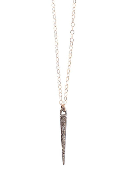 Pave Diamond Spike Necklace