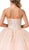 Dancing Queen - 1382 Strapless Embellished Sweetheart Ballgown In Neutral