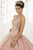 Quinceanera Collection - 26923 Strapless Beaded Boning Ballgown In Pink and Gold