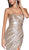 Cinderella Divine - KV1036 Strapless Sweetheart Metallic Long Gown In Neutral