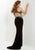 Studio 17 - 12680 Multi-Colored Floral Lace Jersey Sheath Dress In Black and Multi-Color