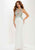 Studio 17 - 12680 Multi-Colored Floral Lace Jersey Sheath Dress In White and Multi-Color
