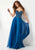 Studio 17 - 12688 Strapless Beaded Sweetheart Chiffon Dress In Blue