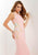 Studio 17 - 12691 Multi-Colored Floral Lace Jersey Sheath Dress In Pink and Multi-Color