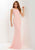 Studio 17 - 12691 Multi-Colored Floral Lace Jersey Sheath Dress In Pink and Multi-Color