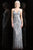 Scala - 48710 Gorgeous Low Open Back Spaghetti Straps Evening Dress In Silver