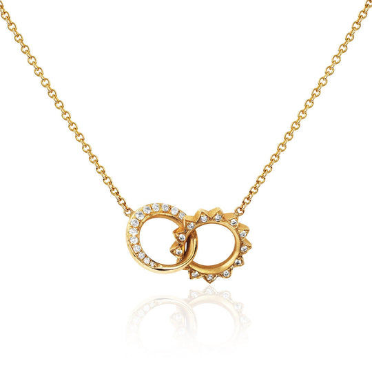 Logan Hollowell - NEW! Pavé Diamond Interlocking Unity Necklace