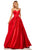 Sherri Hill - 52850 Strapless Sweetheart Long A-Line Satin Dress In Red