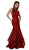 Nox Anabel - T153 Rhinestone Accented Illusion Halter Mermaid Dress
