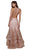 Nox Anabel - T153 Rhinestone Accented Illusion Halter Mermaid Dress