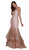 Nox Anabel - T153 Rhinestone Accented Illusion Halter Mermaid Dress