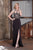 Tinaholy Couture - T1711 Lace Applique Halter Illusion Mermaid Gown In Black and Neutral