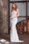 Tinaholy Couture - T1711 Lace Applique Halter Illusion Mermaid Gown In White