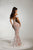 Tinaholy Couture - T1831 Off-Shoulder Web Mermaid Evening Gown In White and Neutral