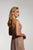 Tinaholy Couture - T1844 Embellished Deep V-neck Dress With Train In Pink