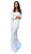 Tinaholy Couture - T1866 Off Shoulder Long Sleeve Sequin Mermaid Gown