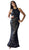 Tinaholy Couture - T1868 Sexy Strappy Back Sequin Ornate Mermaid Gown